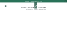 Tablet Screenshot of ernestbrown.com